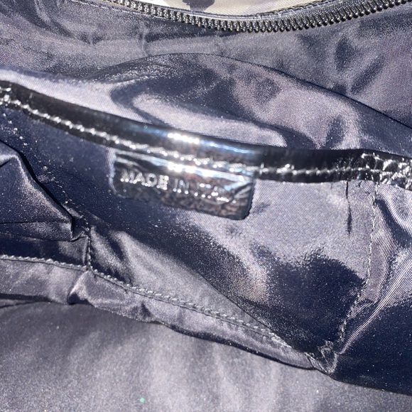 Burberry Black Floral Beat Check Satchel - Picture 6 of 8